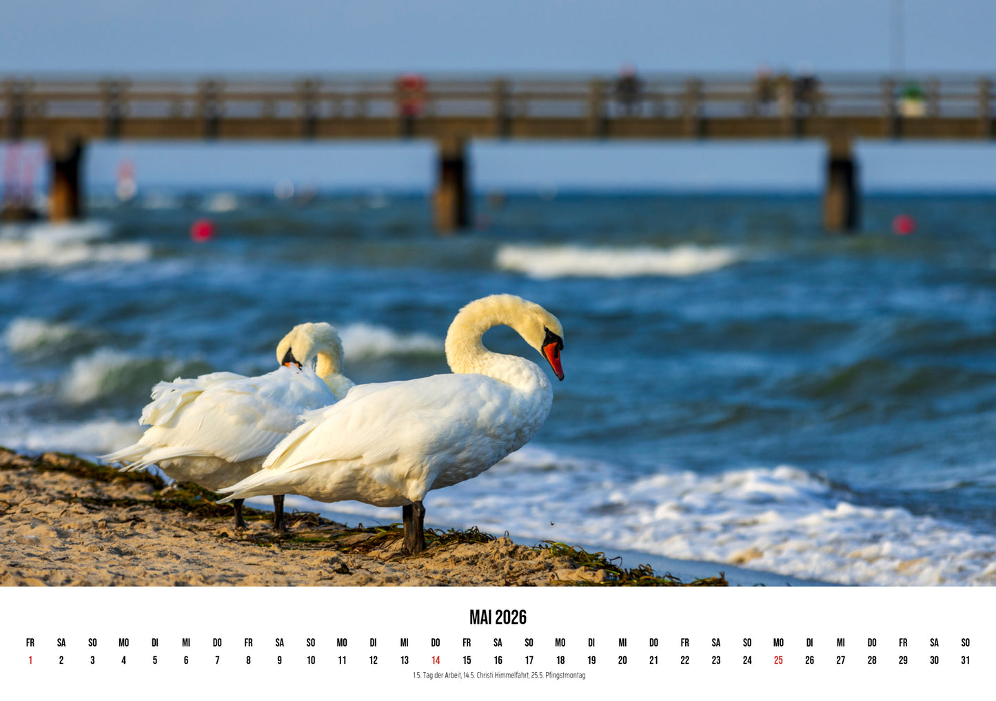 Travemünde – Ostsee im Light 2026 | Fotokalender A3 Querformat