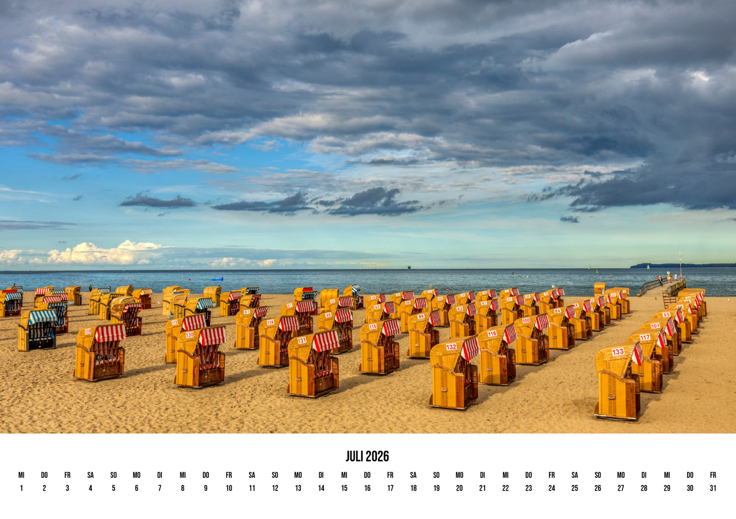 Travemünde – Ostsee im Light 2026 | Fotokalender A3 Querformat