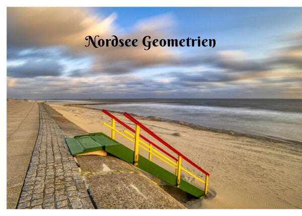 Nordsee Geometrien- Shaped Rug 70x50 cm