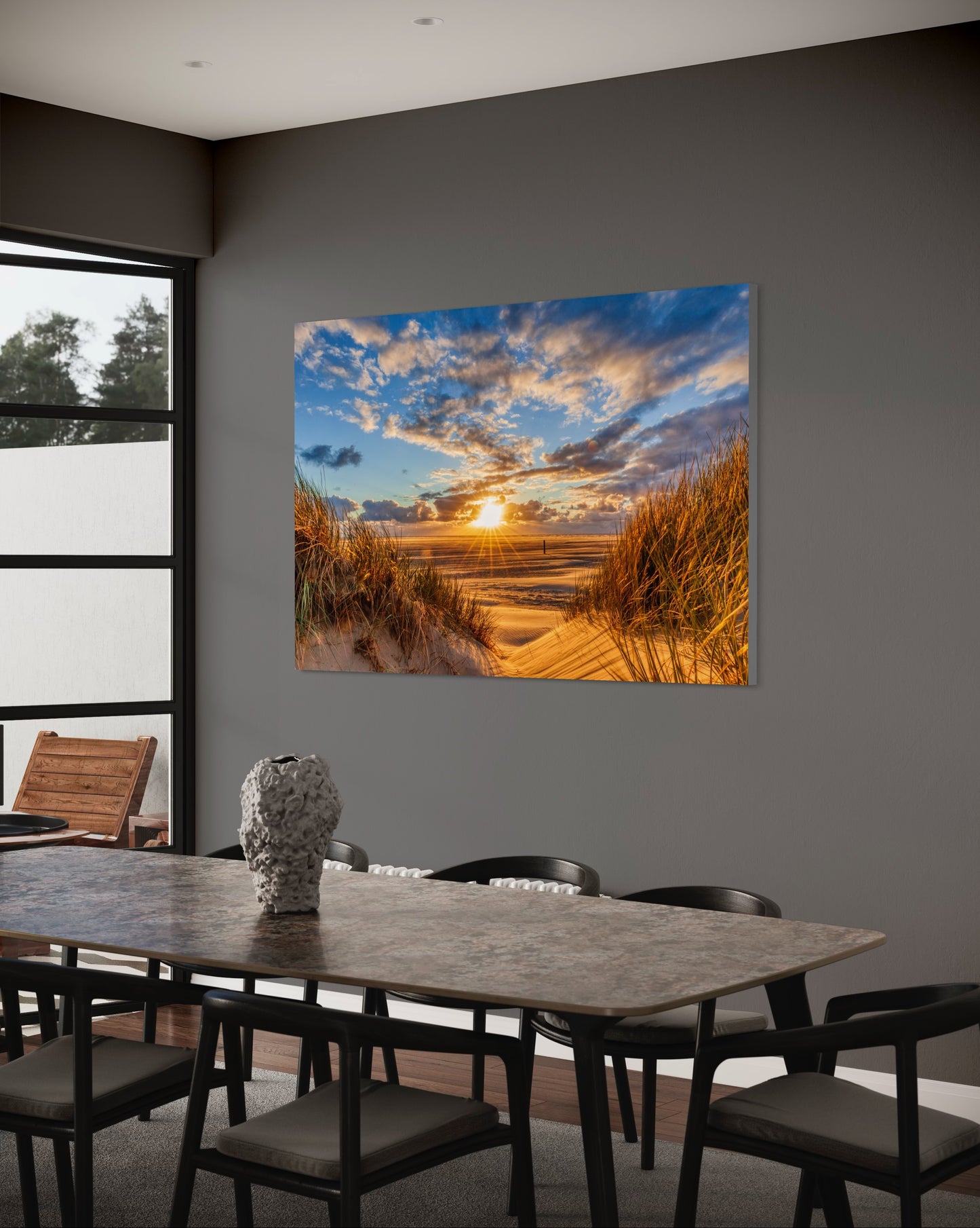 Der Sonnenuntergang in den Sanddünen - Insel Borkum ( 2020 )