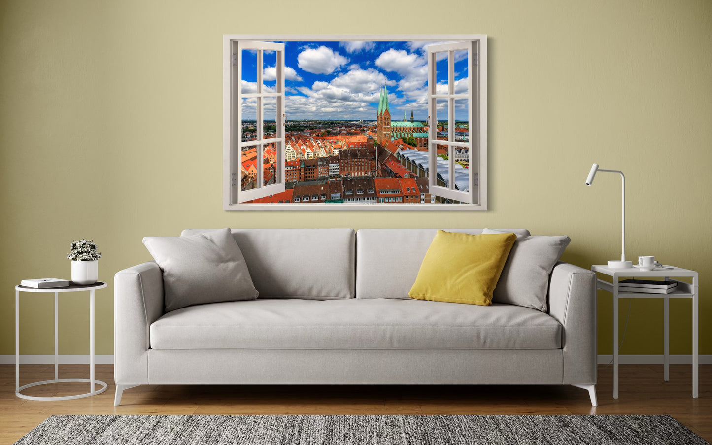 Lübeck - Die Stadt durch das weit geöffnete Fenster – Kreative Vision
