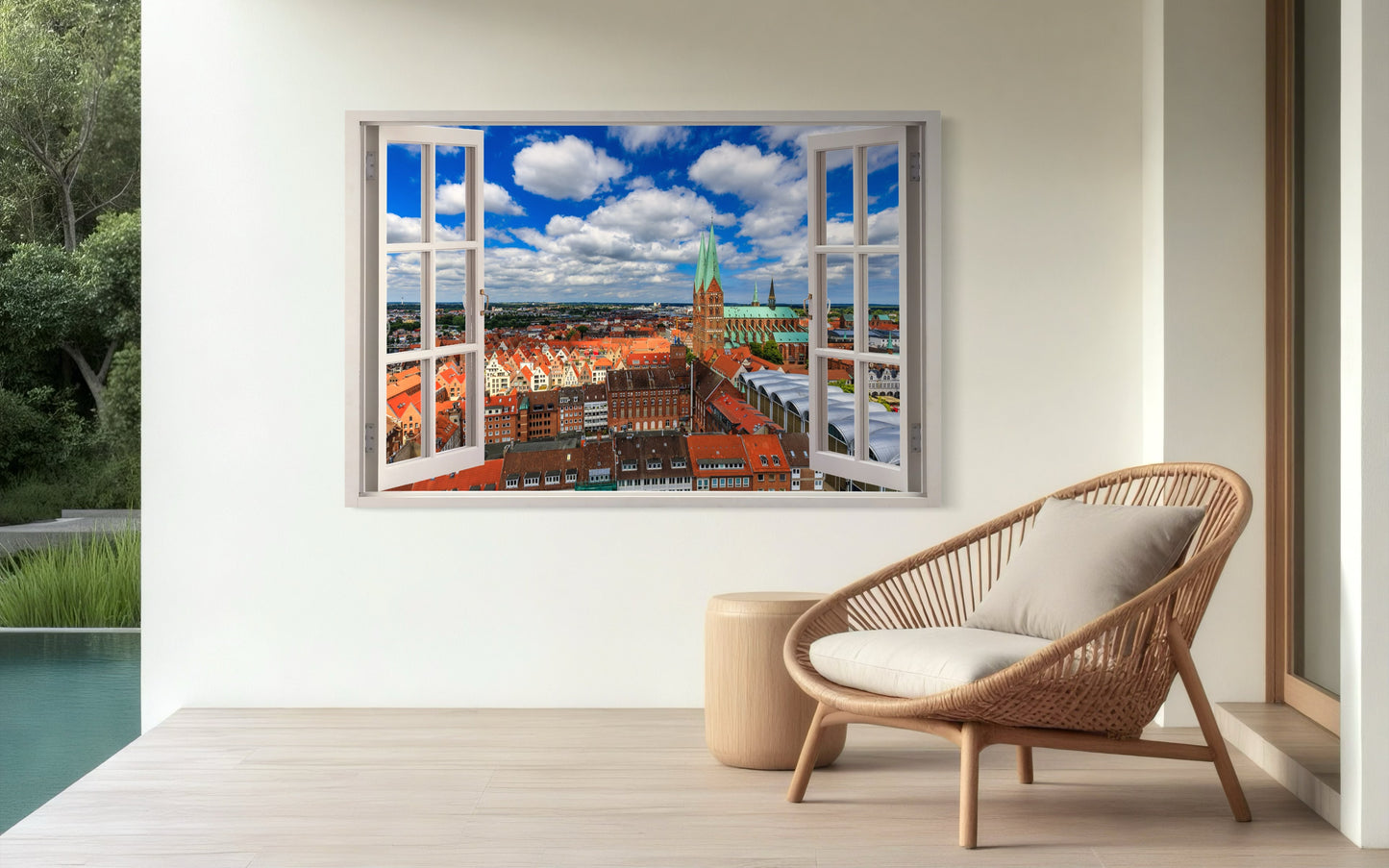 Lübeck - Die Stadt durch das weit geöffnete Fenster – Kreative Vision