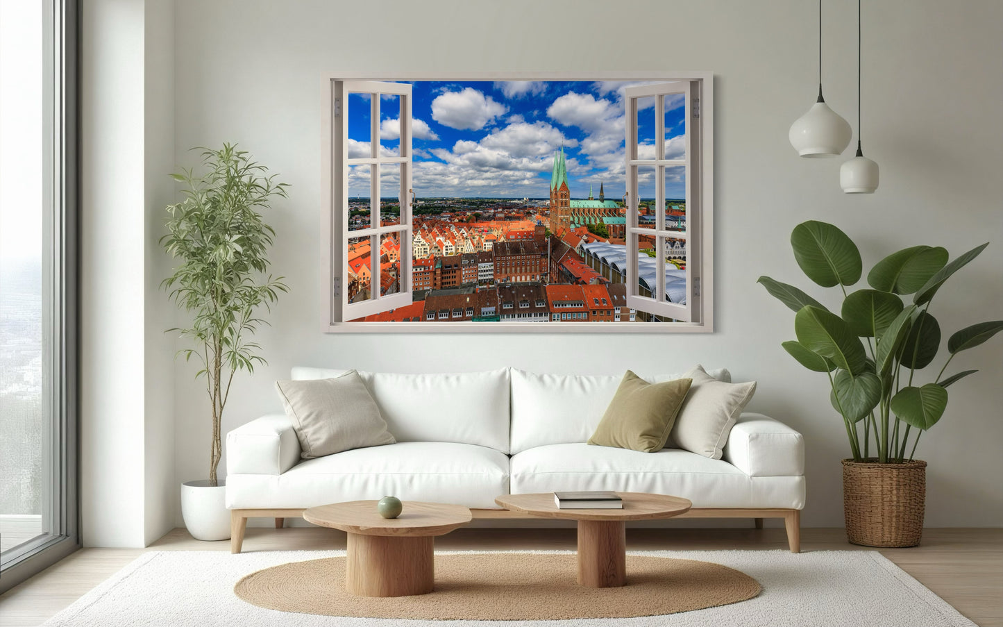 Lübeck - Die Stadt durch das weit geöffnete Fenster – Kreative Vision