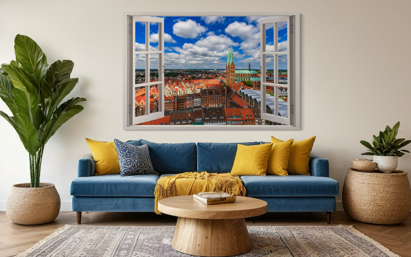 Lübeck - Die Stadt durch das weit geöffnete Fenster – Kreative Vision