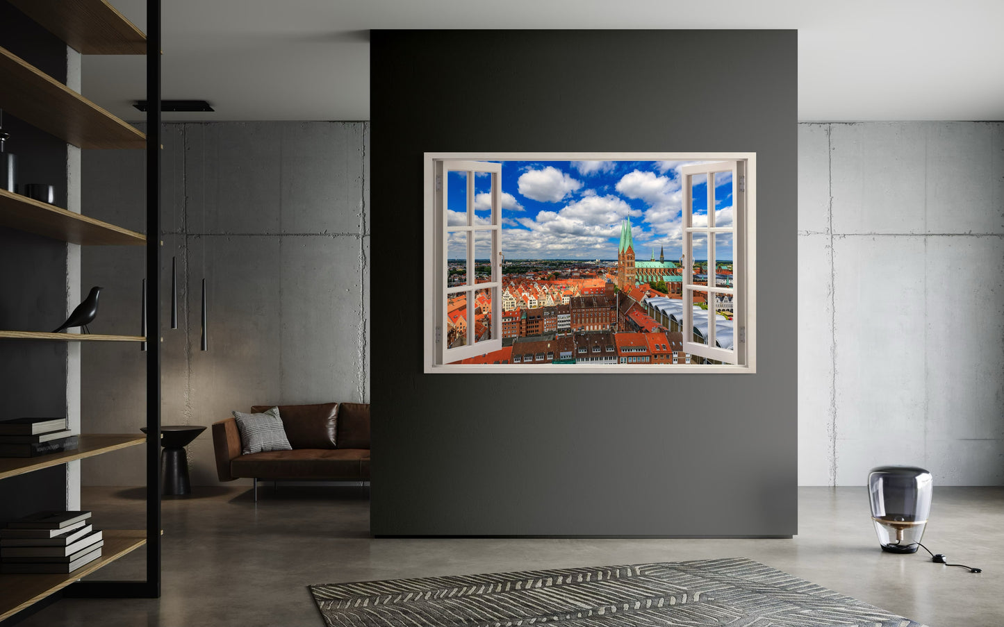 Lübeck - Die Stadt durch das weit geöffnete Fenster – Kreative Vision