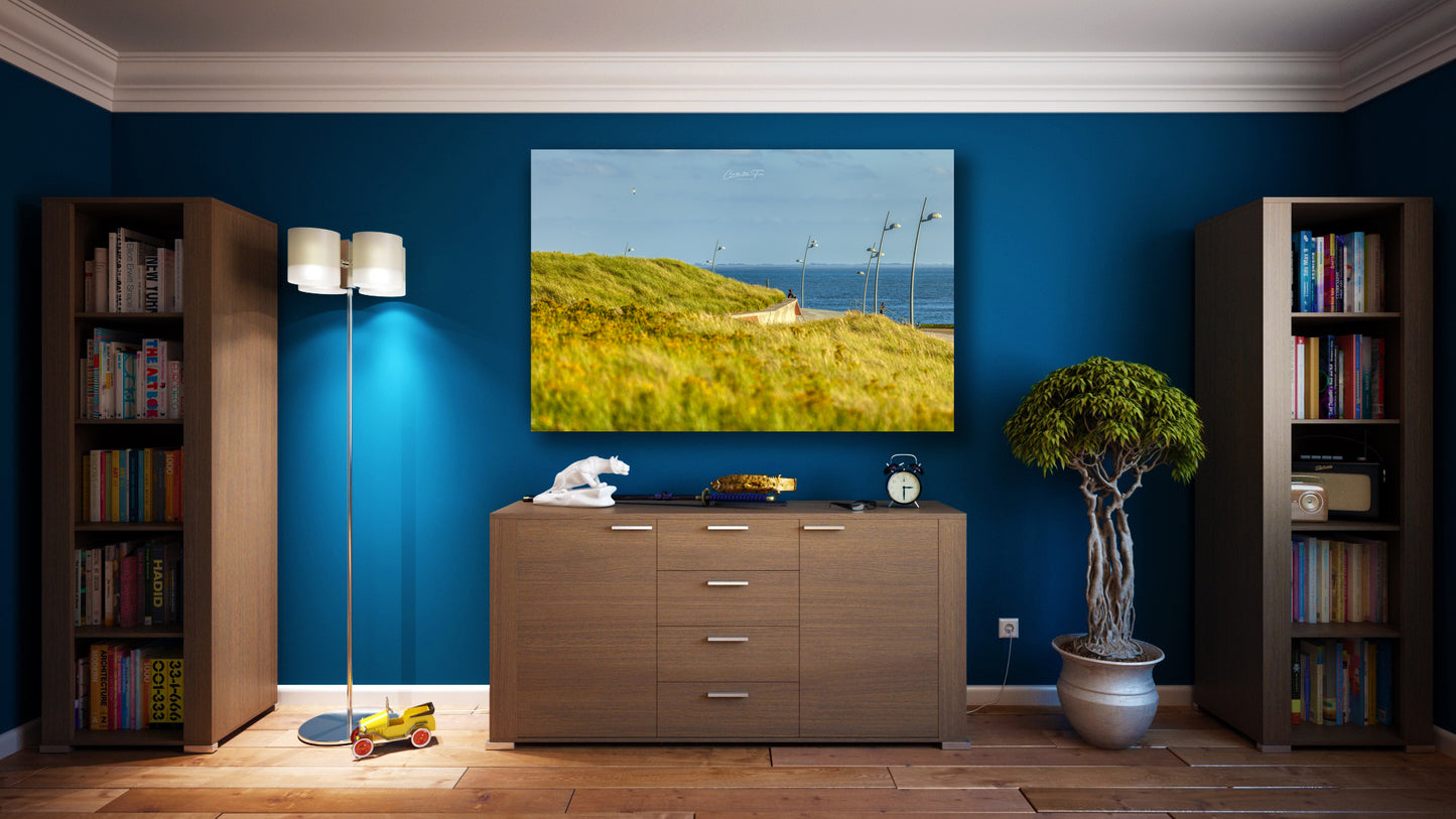 Insel Borkum - Nordpromenade - Digital Stock Foto - Instant Download