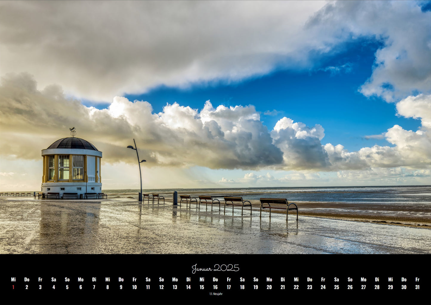 Die Magie der Insel Borkum - A3 Wandkalender 2025