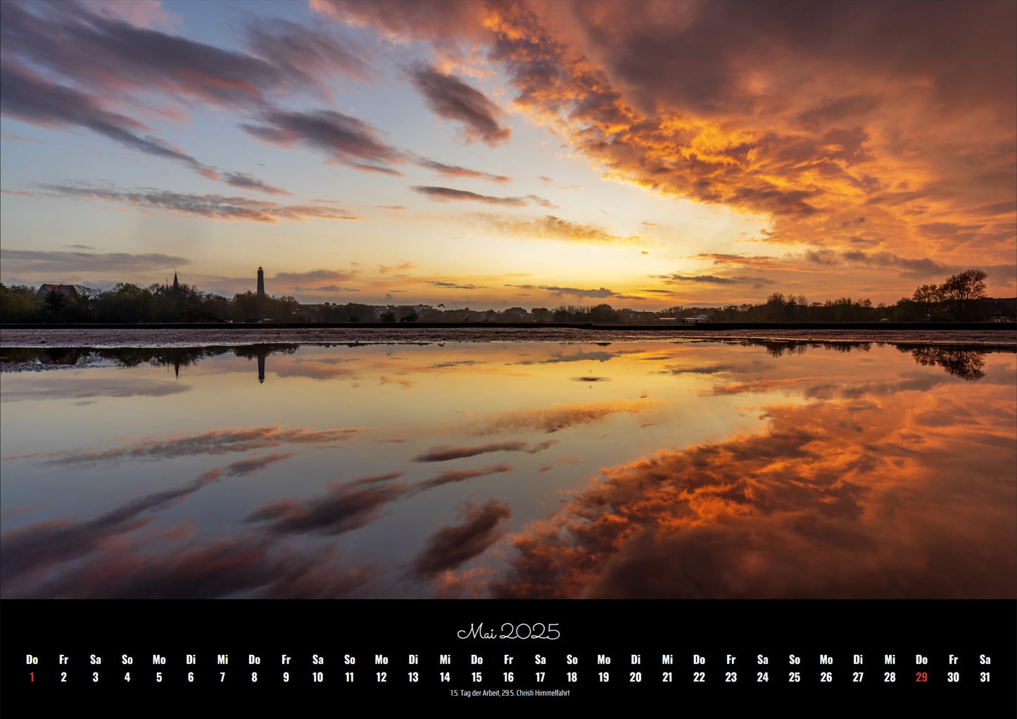 Die Magie der Insel Borkum - A3 Wandkalender 2025