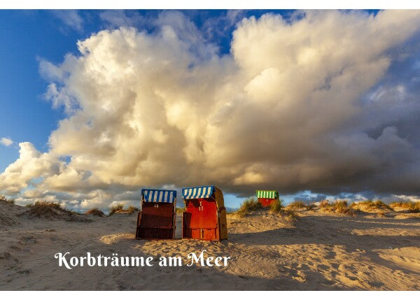 Korbträume am Meer - Shaped Rug 70x50 cm
