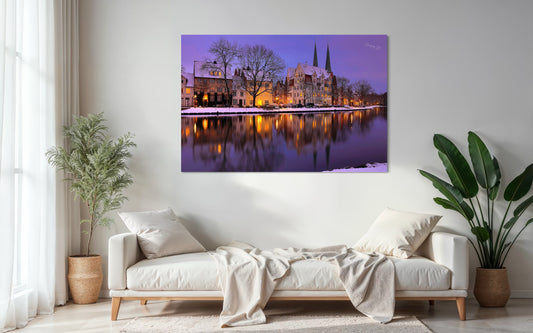 Lübeck – Die blaue Stunde am stillen Wasser