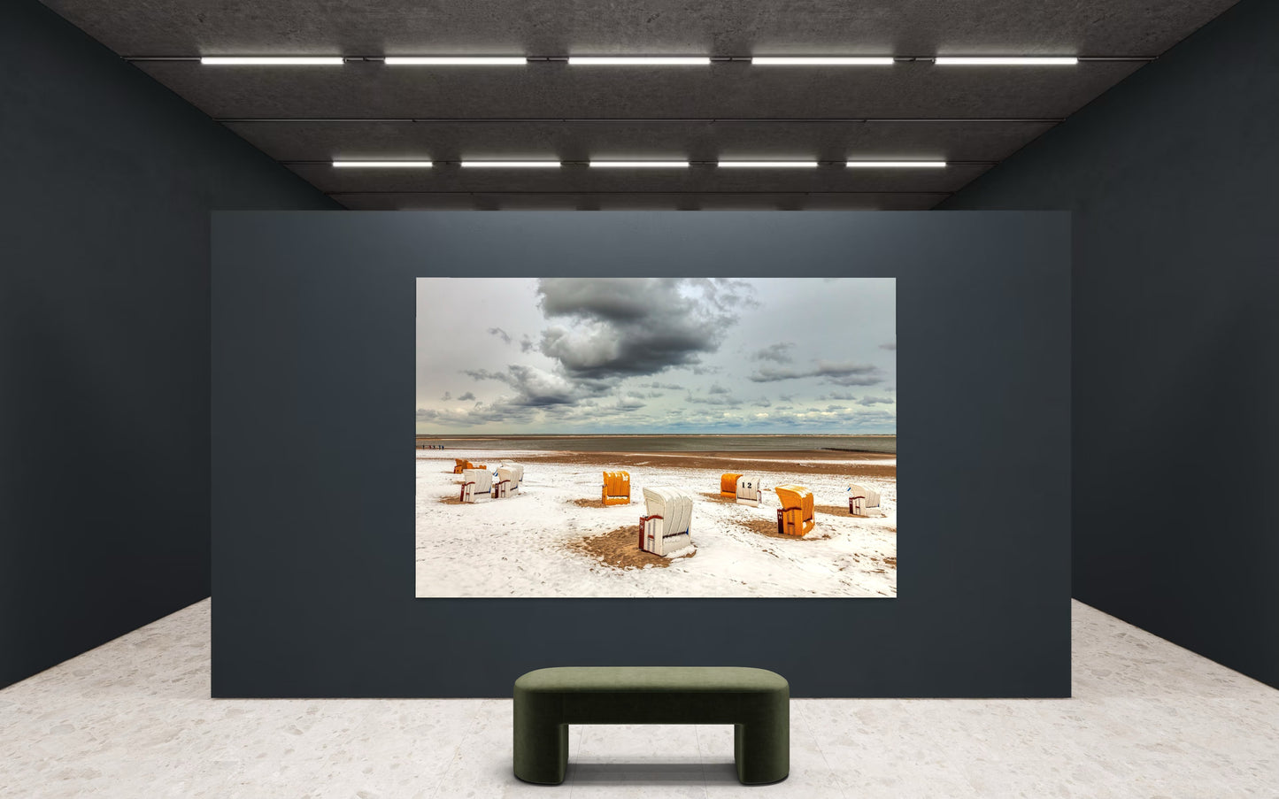 Aprilwinter auf Borkum