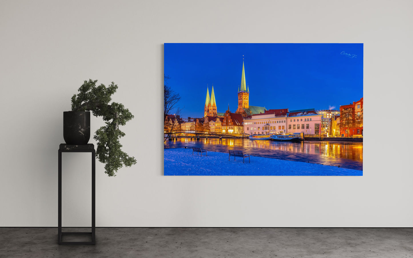 Lübeck – Winterlicht über der Altstadt | Fine Art
