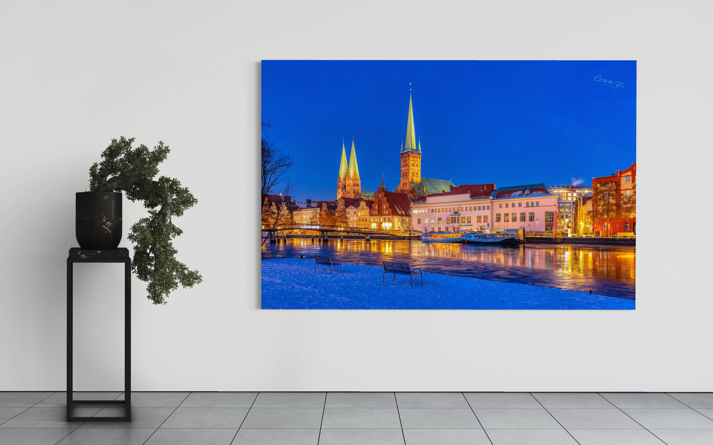 Lübeck – Winterlicht über der Altstadt | Fine Art