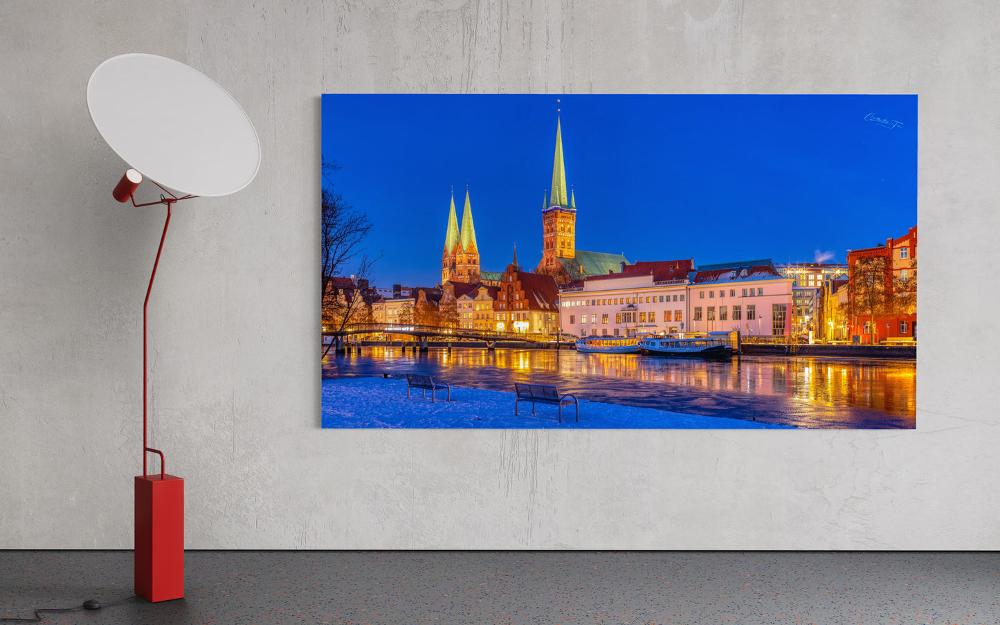 Lübeck – Winterlicht über der Altstadt | Fine Art