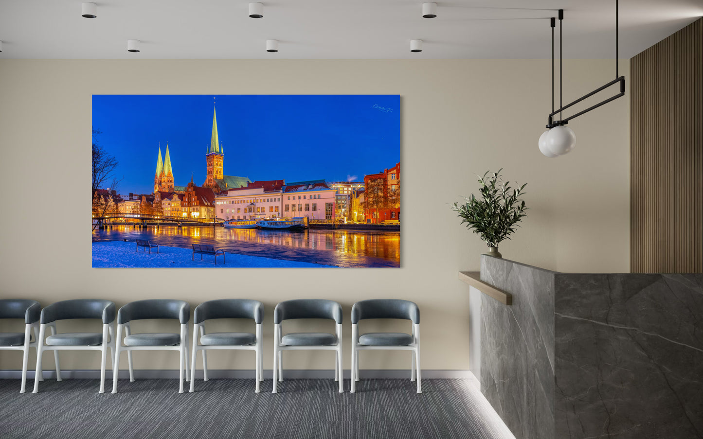 Lübeck – Winterlicht über der Altstadt | Fine Art