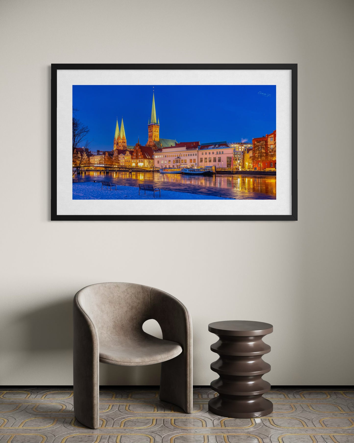 Lübeck – Winterlicht über der Altstadt | Fine Art