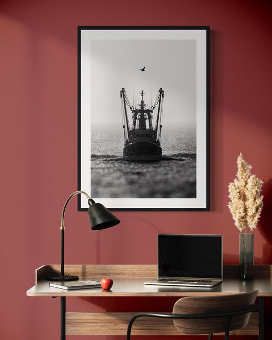 Fine Art Print - Fischerboot auf der Nordsee