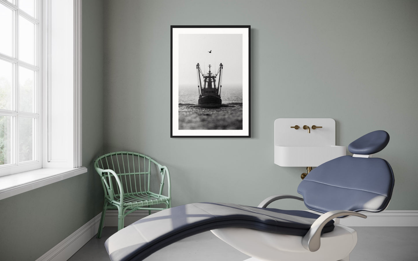 Fine Art Print - Fischerboot auf der Nordsee