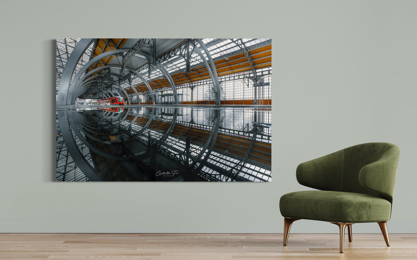 Lübeck - Hauptbahnhof / Fine ART,Leinwand,Acrylglas,Alu-Dibond,Poster,Holz