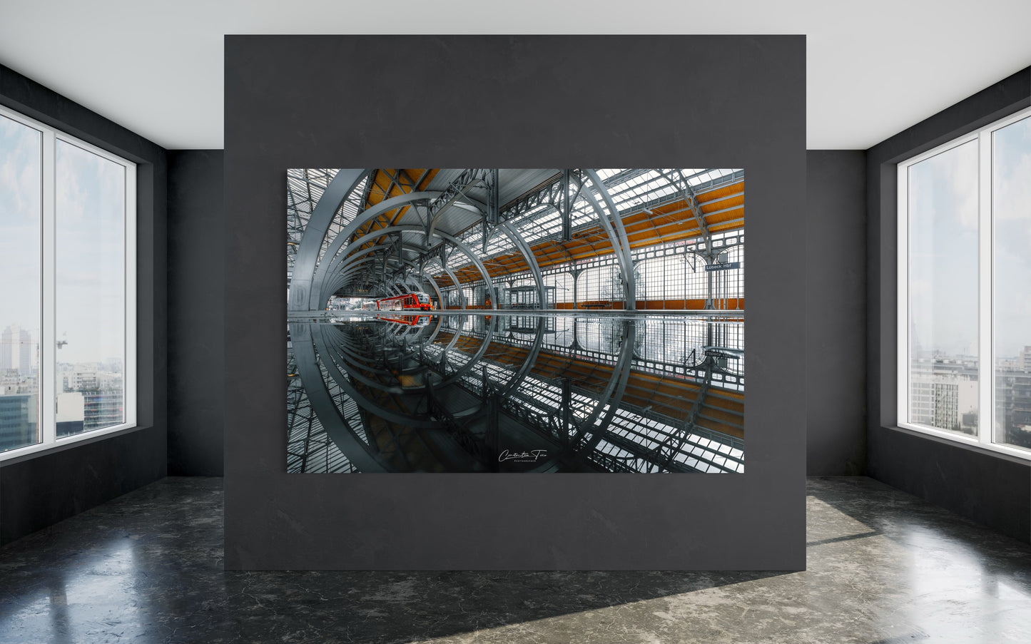 Lübeck - Hauptbahnhof / Fine ART,Leinwand,Acrylglas,Alu-Dibond,Poster,Holz