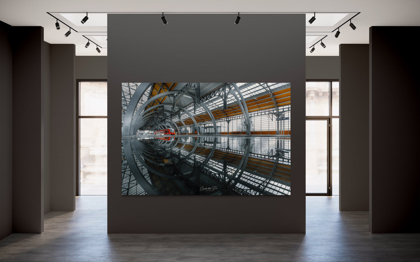 Lübeck - Hauptbahnhof / Fine ART,Leinwand,Acrylglas,Alu-Dibond,Poster,Holz