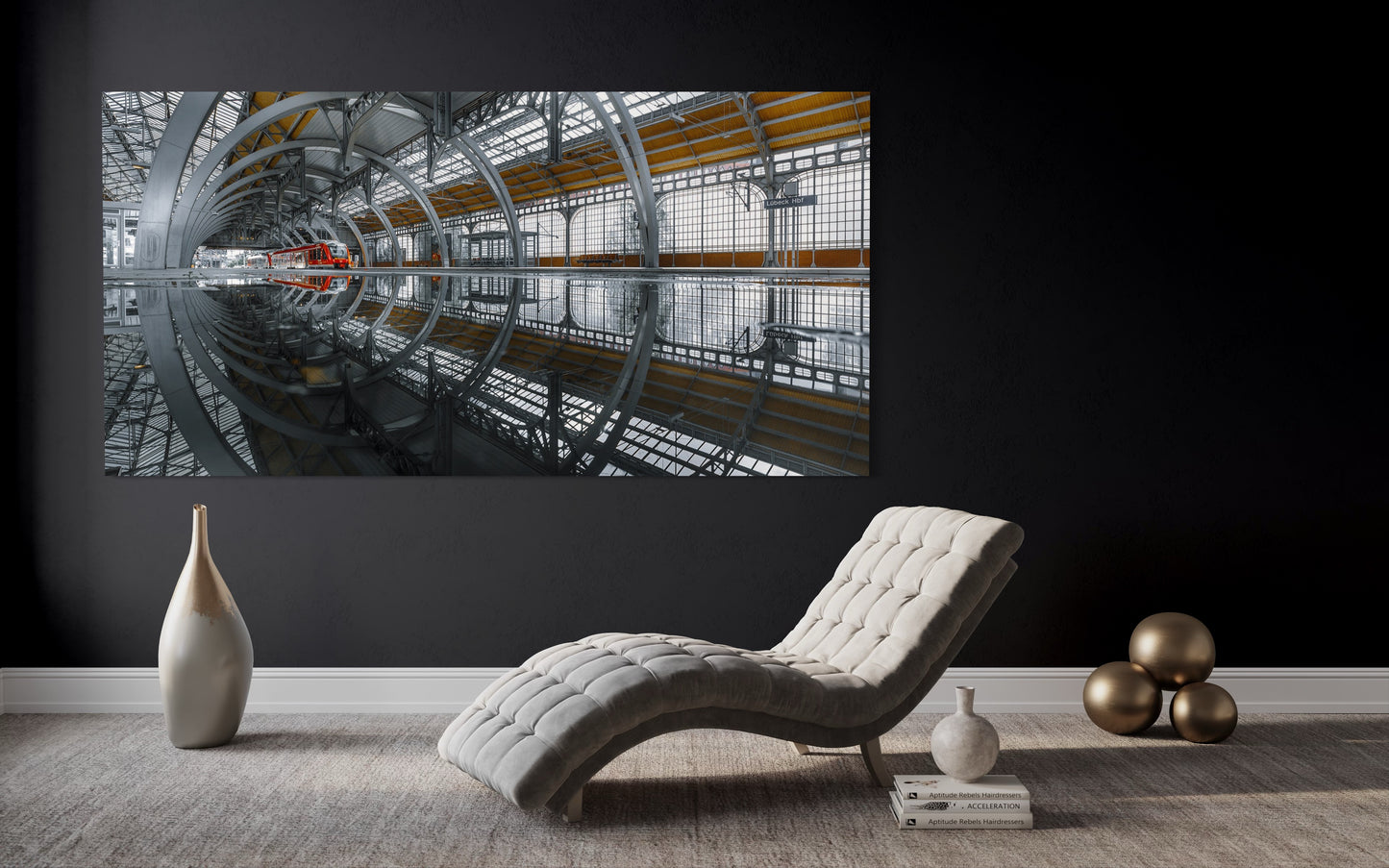 Lübeck - Hauptbahnhof / Fine ART,Leinwand,Acrylglas,Alu-Dibond,Poster,Holz