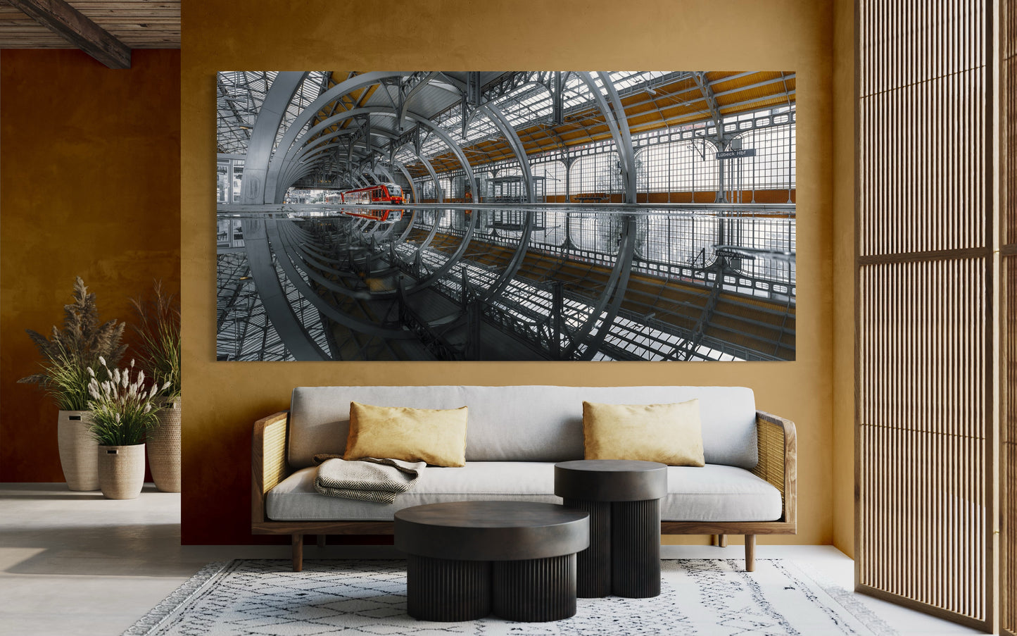 Lübeck - Hauptbahnhof / Fine ART,Leinwand,Acrylglas,Alu-Dibond,Poster,Holz