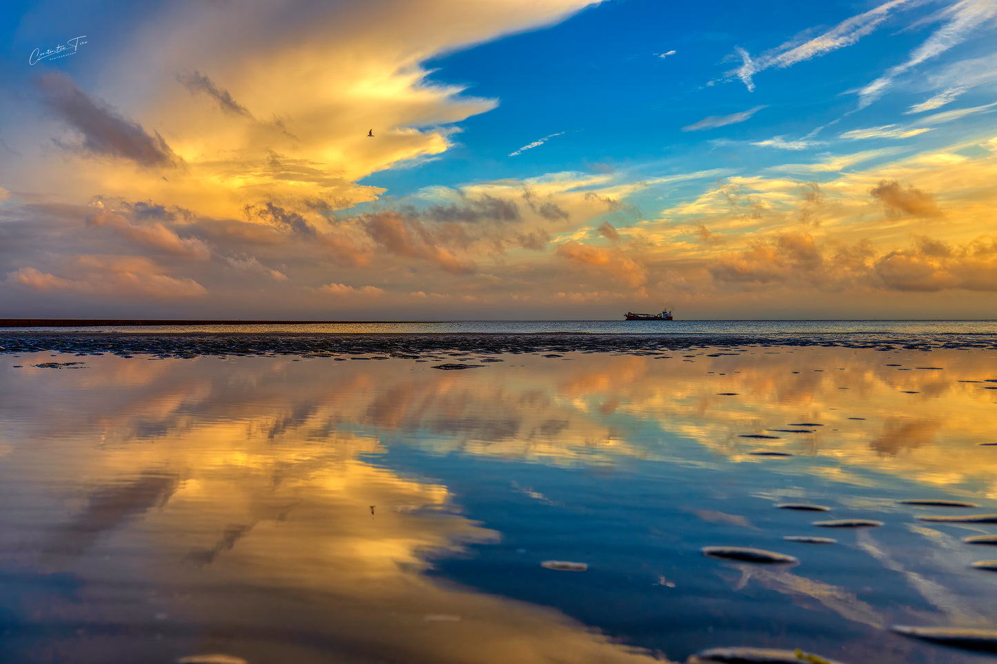 Wenn der Himmel das Meer berührt – Sonnenuntergang auf Borkum