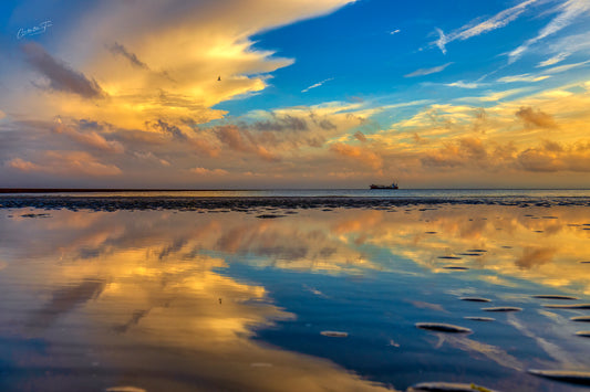 Wenn der Himmel das Meer berührt – Sonnenuntergang auf Borkum