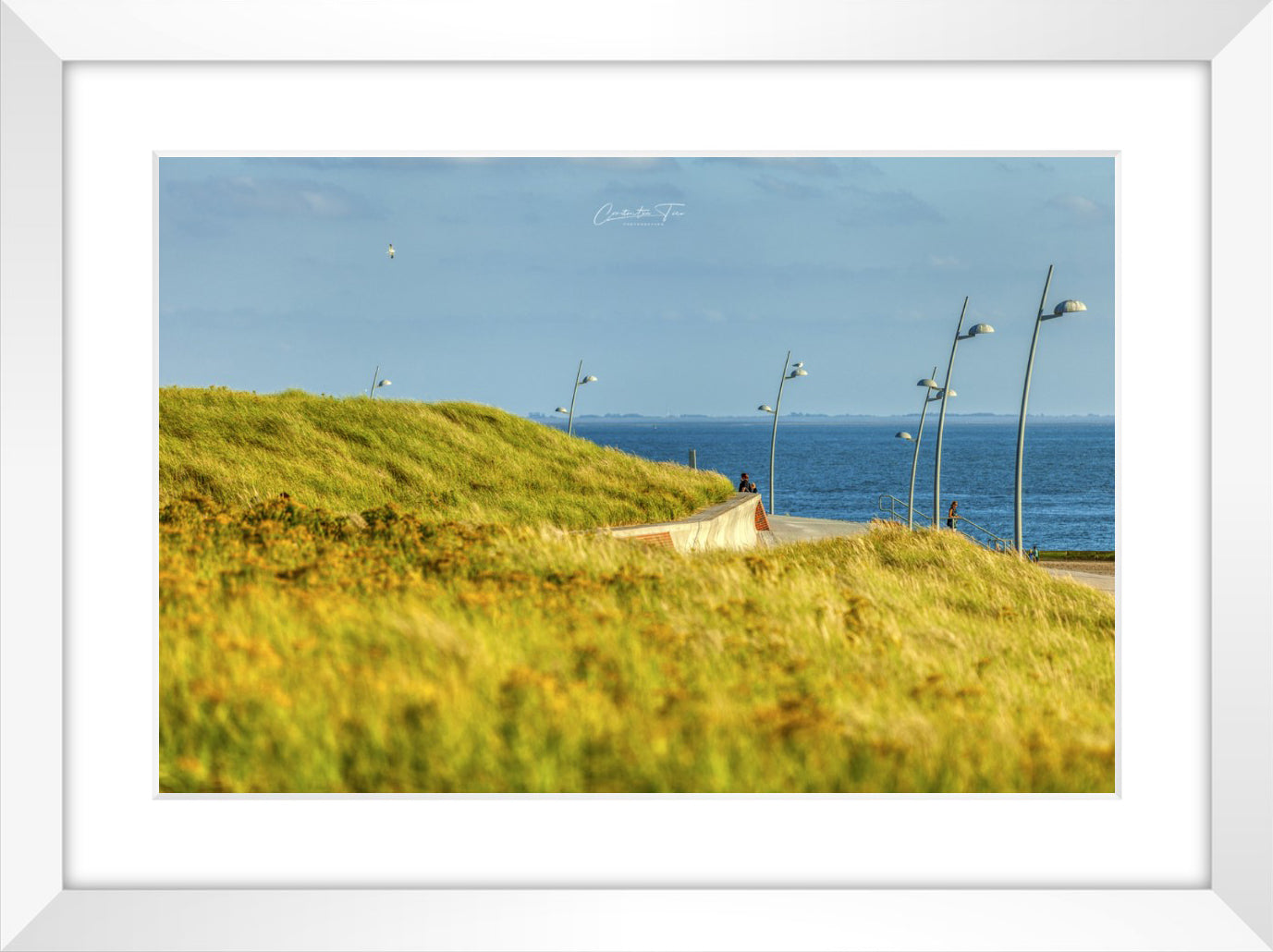 Insel Borkum - Nordpromenade - Digital Stock Foto - Instant Download
