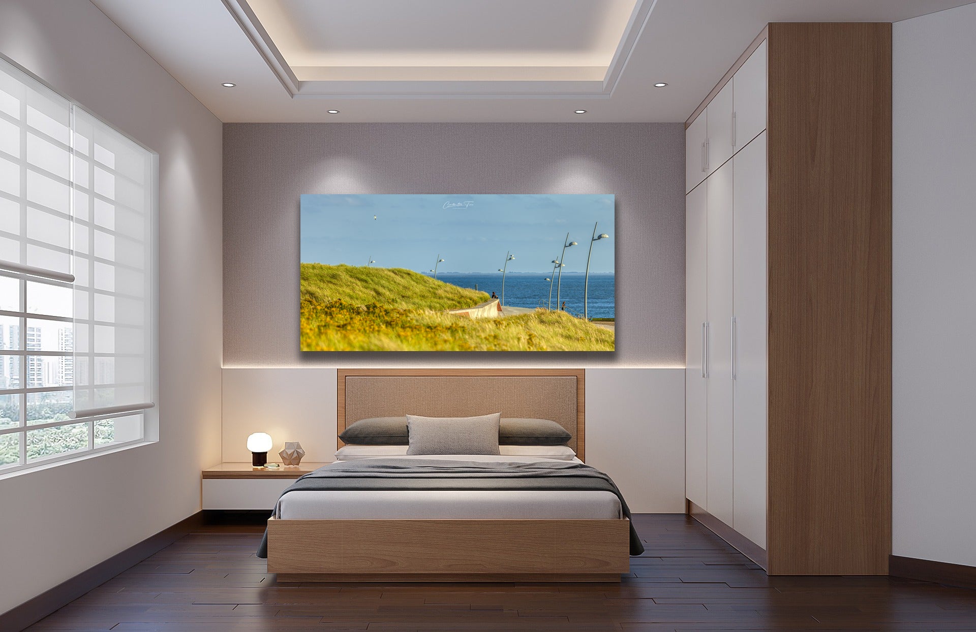 Insel Borkum - Nordpromenade - Digital Stock Foto - Instant Download